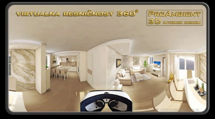 Progetazione casa 360 VR Interior designer trieste