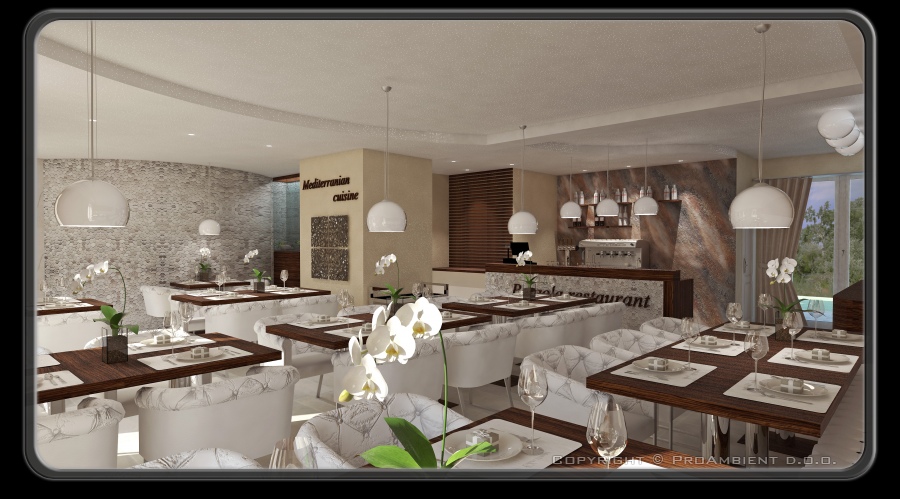 Progettazione d'interni: ristorante hotel