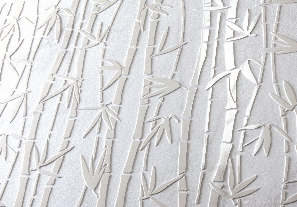 3D svetla keramika v imitaciji bambusovih vej