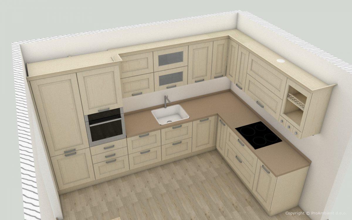 Brezplačni 3D Izris Kuhinje Akcija