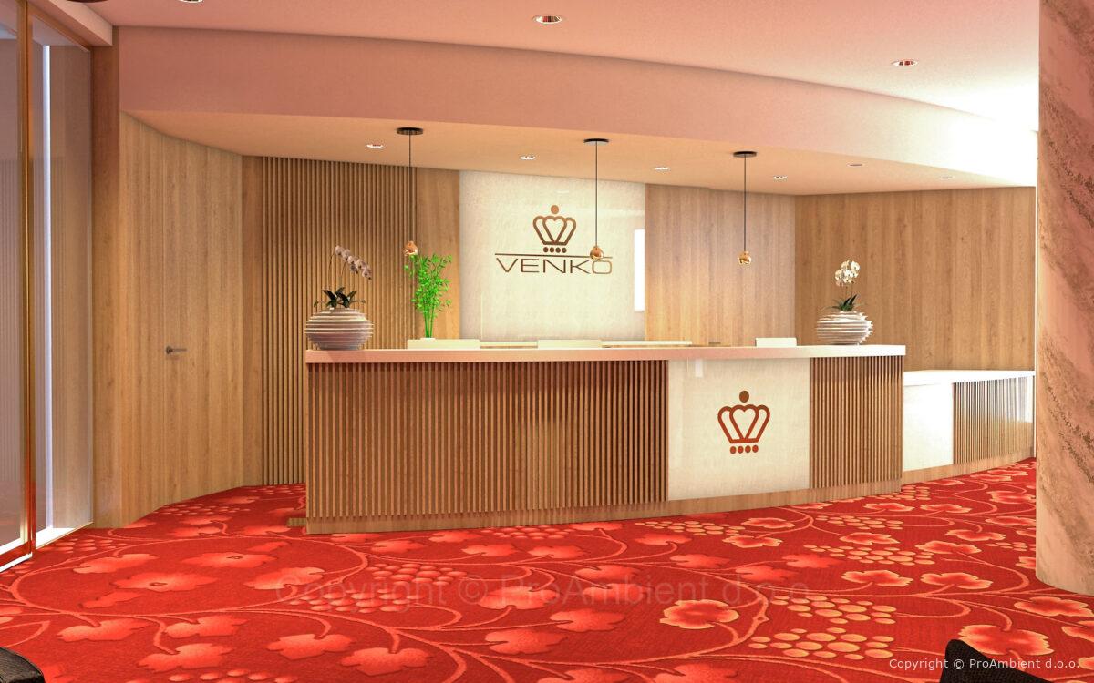 Venko recepcija - vizualizacija, izris